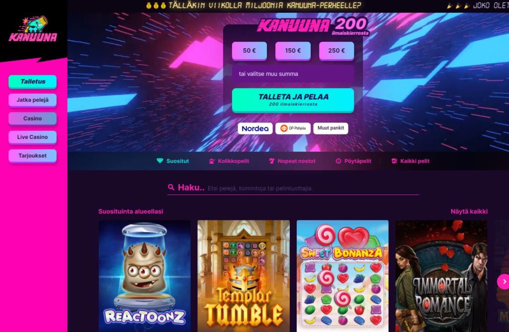 Kanuuna Casino – Online Partner for The Festival Series